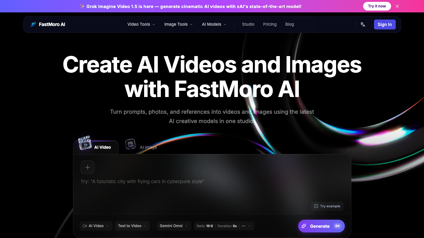 FastMoro AI screenshot